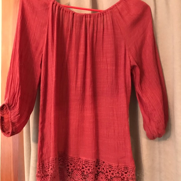 Peasant blouse burnt orange - Picture 3 of 3